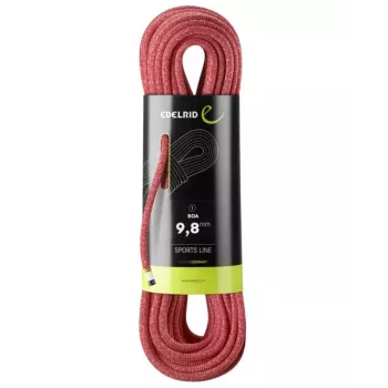 Virvė laipiojimui Edelrid 710790802000 Raudona 80 m 9.8 mm Poliamidas