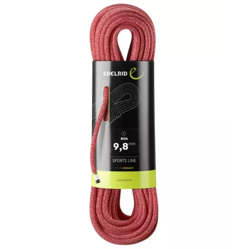 Virvė laipiojimui Edelrid 710790802000 Raudona 80 m 9.8 mm Poliamidas