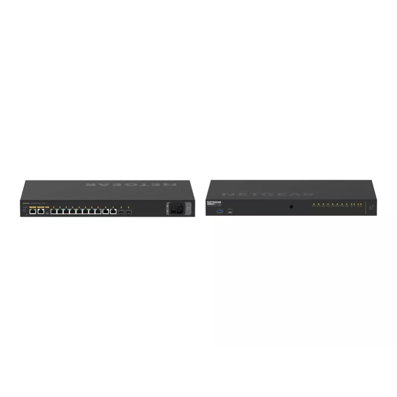 NETGEAR M4250-10G2XF-PoE++ valdomas L2/L3 Gigabit Ethernet (10/100/1000) jungiklis su PoE ir PoE++, 1U, juodas