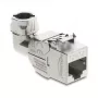 DeLOCK Keystone modulis RJ45 lizdas į LSA Cat.6A metalinis fiksatorius beįrankis 90° kampu ekranuotas