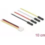 Kabelis IoT platformai DELOCK 86948, variniai laidininkai, juoda/raudona/balta