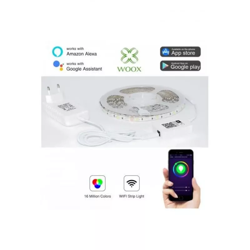 WOOX R5093 išmanioji LED juosta Wi-Fi 24 W
