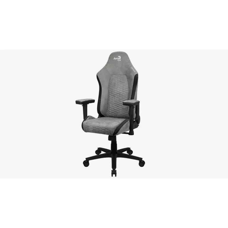 Aerocool Crown AeroSuede universali žaidimų kėdė su paminkštinta sėdyne Pilka