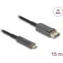DELOCK aktyvus optinis laidas USB-C į DisplayPort 15 m – 81606