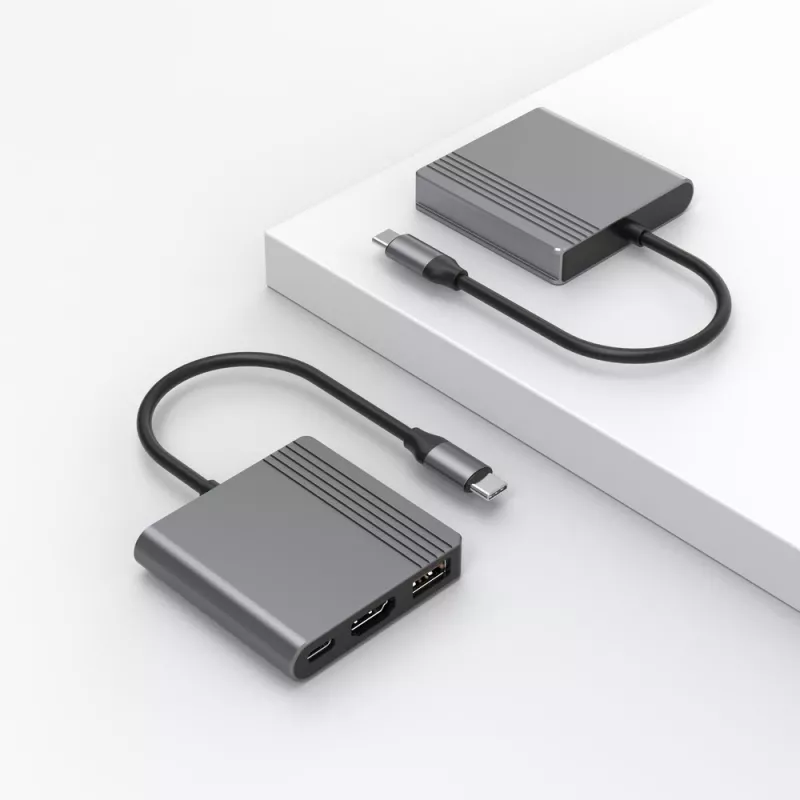 USB-C į HDMI/USB3/3in1 adapteris A-CM-COMBO3-05 GEMBIRD