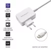 Qoltec 51039 65 W USB-C PD maitinimo adapteris, 5–20,3 V, 2–3,25 A, integruotas USB-C laidas, baltas