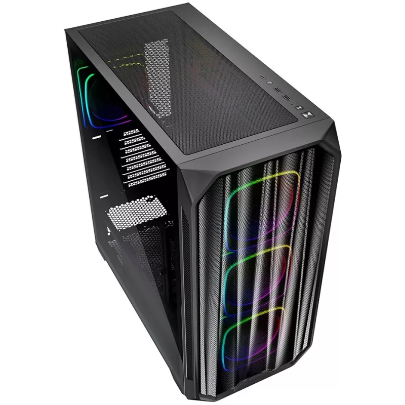 Korpusas Sharkoon AK5M RGB Midi Tower Juodas