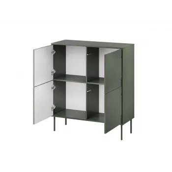 Cama 4D komoda TRESSE 100x40x110 matinis žalias