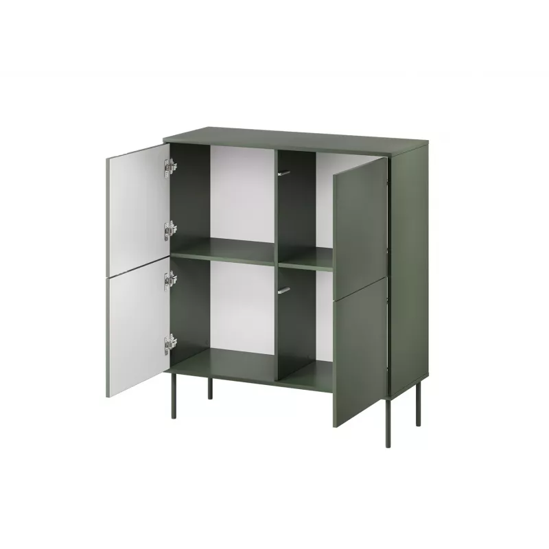 Cama 4D komoda TRESSE 100x40x110 matinis žalias