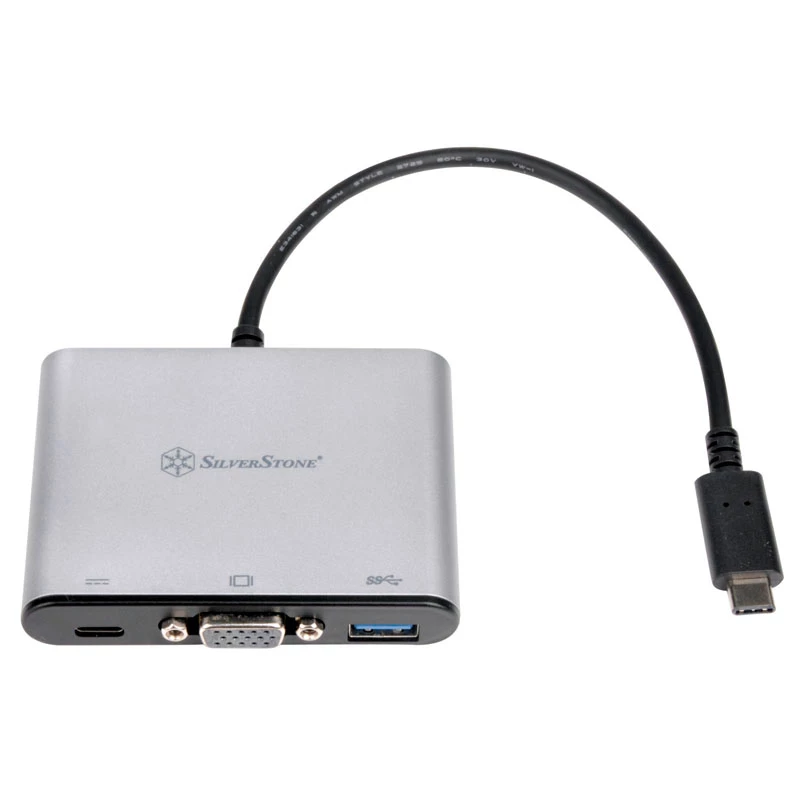 Išorinis vaizdo adapteris SILVERSTONE CH7517 USB-C į VGA