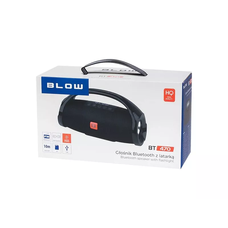 BLOW BT470 Stereo nešiojamas garsiakalbis juodas