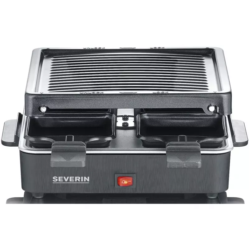 Severin Mini Raclette Grilis 4 Maži Nelimpantys Keptuvėliai 600 W