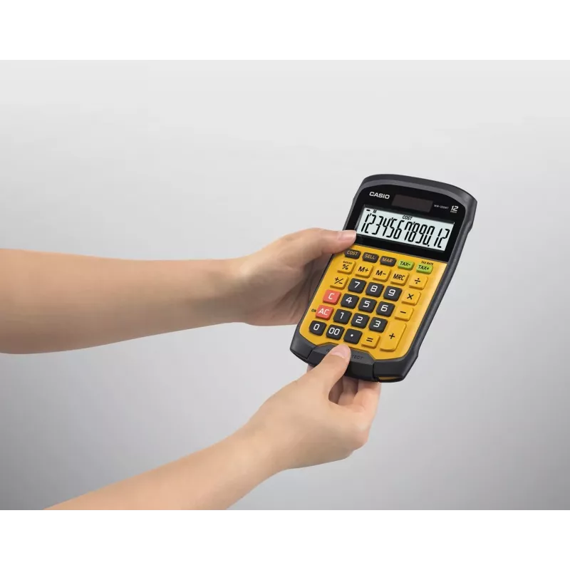 CASIO WM-320MT-S skaičiuotuvas, 12 skaitmenų, vandeniui atsparus, IP54