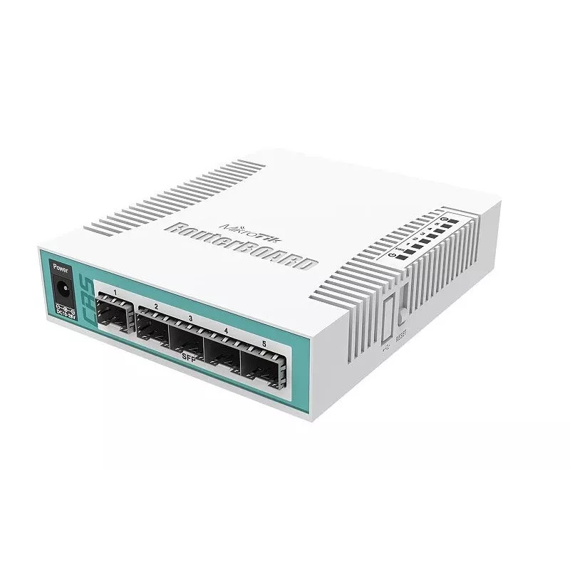 Mikrotik CRS106-1C-5S tinklo jungiklis Gigabit Ethernet (10/100/1000) Power over Ethernet (PoE) Baltas