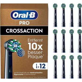 Pakeičiamos Oral-B Pro CrossAction šepetėlių galvutės, 12 vnt.