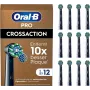 Pakeičiamos Oral-B Pro CrossAction šepetėlių galvutės, 12 vnt.