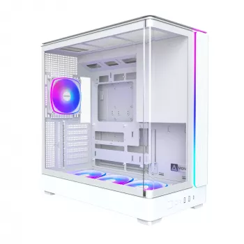 PC korpusas Montech KING 45 PRO (W) — balta midi bokštinė Micro ATX / Mini-ITX