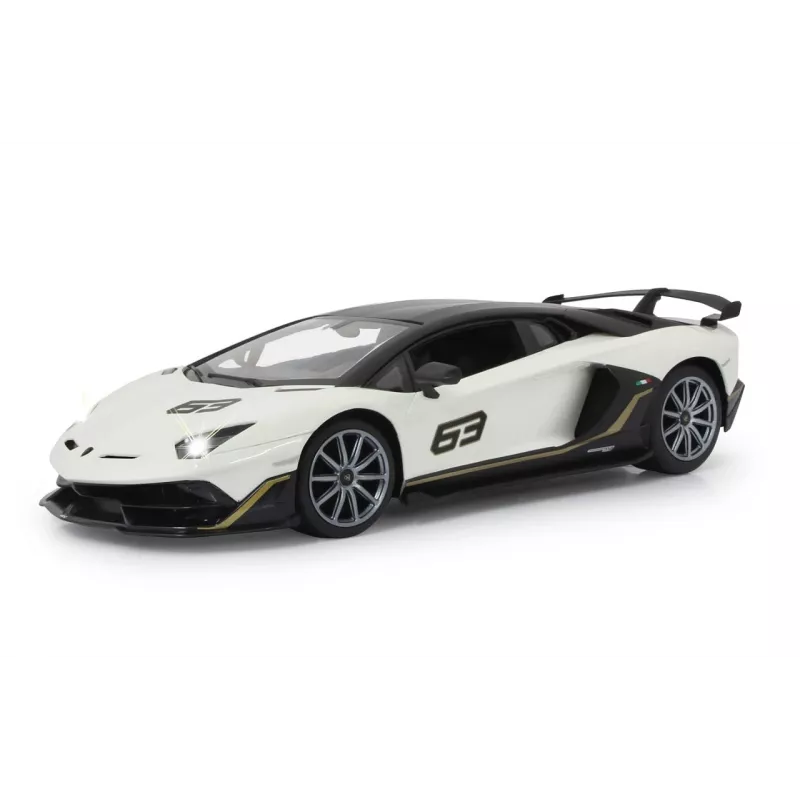 Radijo bangomis valdomas sportinis automobilis Jamara Lamborghini Aventador SVJ Performance 1:14 Baltas 2.4GHz