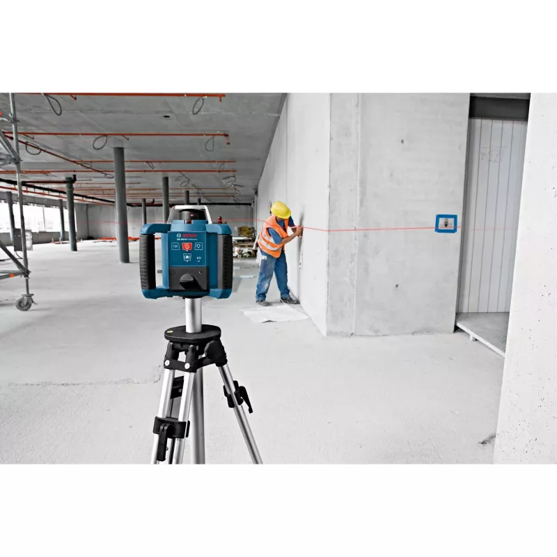 Rotationslaser GRL 300 HV Professional blau/schwarz, rote Laserlinie und Lotpunkt, mit Halterung WM 4 und Laser-Empfänger LR 1, im Koffer