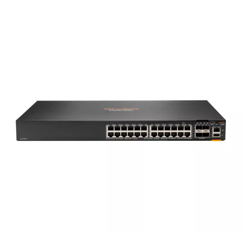 HPE Aruba 6300F jungiklis – L3 valdomas, 24 x Gigabit Ethernet + 4 x SFP56 (aukštyn/rikiuotė)
