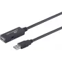 USB kabelis S/CONN 13-29075 10 m USB A juodas USB 2.0