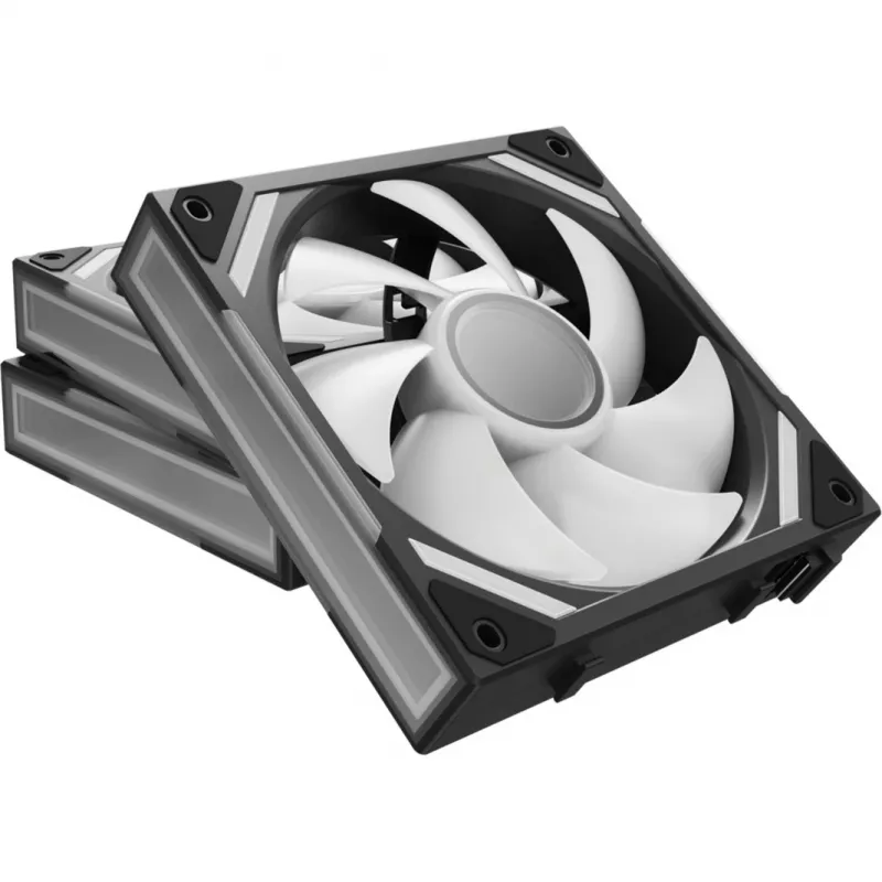 ALPENFÖHN Wing Boost 4 120mm ARGB PWM korpuso ventiliatoriai – 3 vnt. komplektas, juodi