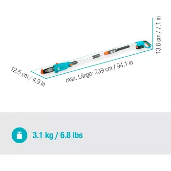 Belaidis grąžtas Gardena 14770-55 pilkas