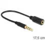 Garso adapteris DeLOCK 62498 0,175m 3,5mm Juodas