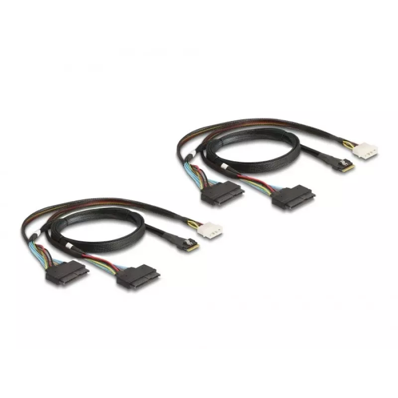 DeLOCK PCI Express 4.0 x16 kortelė į 4 x SFF-8639 NVMe - bifurkacija - žemo profilio formato