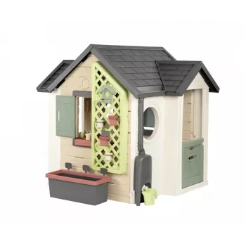 SMOBY 810408 Lauko žaidimų namelis vaikams nuo 2 metų, įvairiaspalvis, su 1 durimis