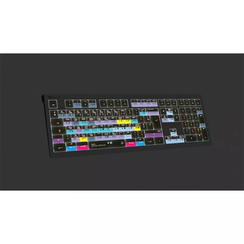 Logickeyboard ASTRA 2 klaviatūra USB AZERTY anglų juoda (LKB-RESB-A2M-FR)