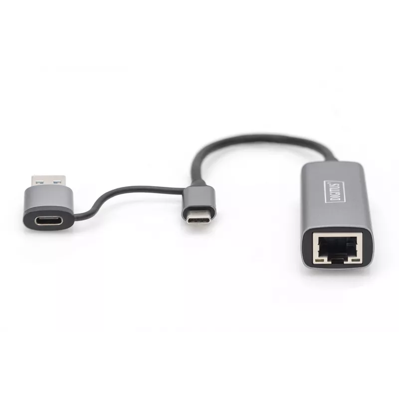 USB Type-C Gigabit Ethernet Adapterius Digitus DN-3028