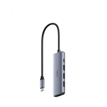 CUDY UH405 5-in-1 USB-C centras su HDMI 4K