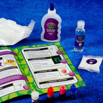 Mokslinis rinkinys Liscianigiochi Crazy Science Slime in the dark 304-PL89239 – švytintis gleivinis eksperimentų rinkinys