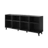 Komoda Cama Meble ETNA 2000×420×820 mm, juoda matinė