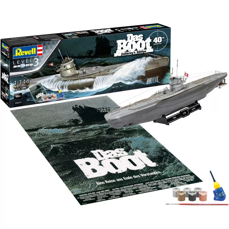 Mastelio modelis Revell DAS BOOT 40th Y. Dovanų rinkinys