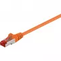 Wentronic Goobay CAT 6 jungiamasis kabelis, S/FTP (PiMF), oranžinis, 5 m - be halogenų (LSZH), varis (93475)