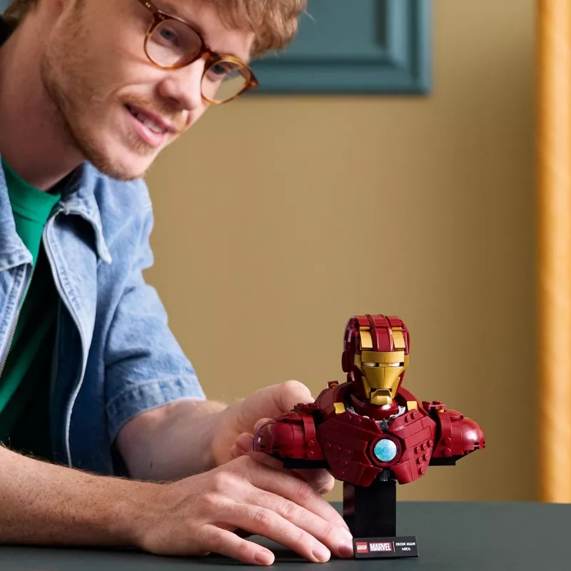 LEGO konstravimo rinkinys Marvel Super Heroes Geležinis žmogus MK4 3D modelis, 436 detalės, 1 minifigūrėlė, nuo 18 m.