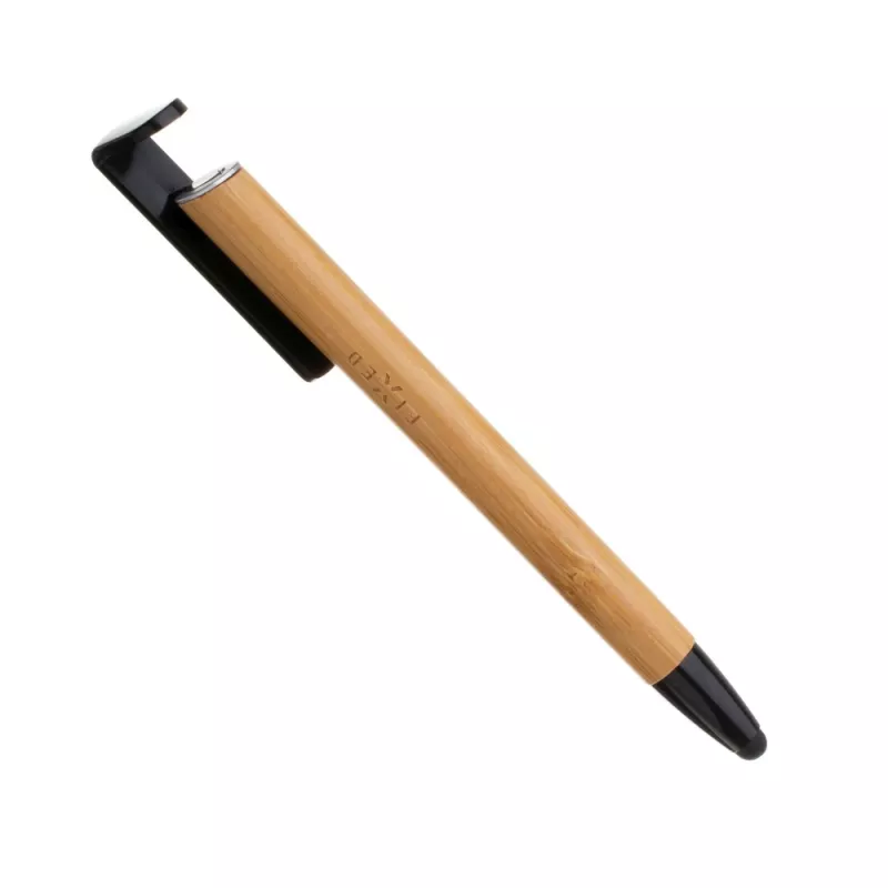 Rašiklis su stiletusu ir stovu FIXED FIXPEN-BA Bamboo — 3 viename: rašiklis, liečiamojo ekrano stiletusas ir staliukas