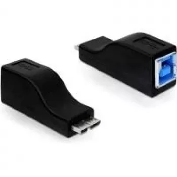 Adapteris USB 3.0 keitiklis micro USB-B kištukas į USB-B lizdą, juodas, DeLOCK 65216