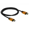 HDMI kabelis DeLOCK 85728 1,5 m Type A juodas auksuotas