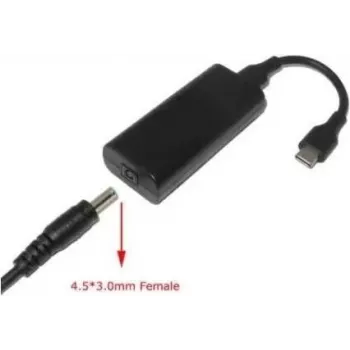 CoreParts MBXUSBC-CO0006 lyties keitiklis 4.5*3.0 USB C juodas