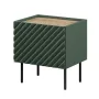 Naktinis staliukų komplektas cama meble ONDA 2 vnt 50×40×H54 cm, žalios spalvos, MDF/medžio drožlių plokštė, 16 mm rėmas