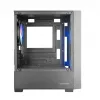 PC korpusas TACENS Mars Gaming MC-VORTEX Mini Tower Mini-ITX/Micro-ATX grūdintas stiklas juodas, 3x120 mm, 27,3 cm GPU, 162 mm aušintuvas