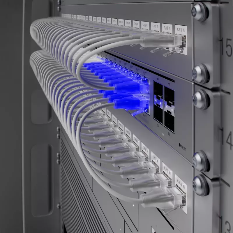 Ubiquiti USW-Pro-Max-48-PoE jungiklis su Etherlighting, 16x RJ45 2.5 Gbps, 32x RJ45 1000 Mbps, 4x SFP+, L3, 720W PoE