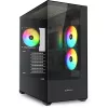 PC korpusas Sharkoon SK6 ARGB Tower ATX juodas