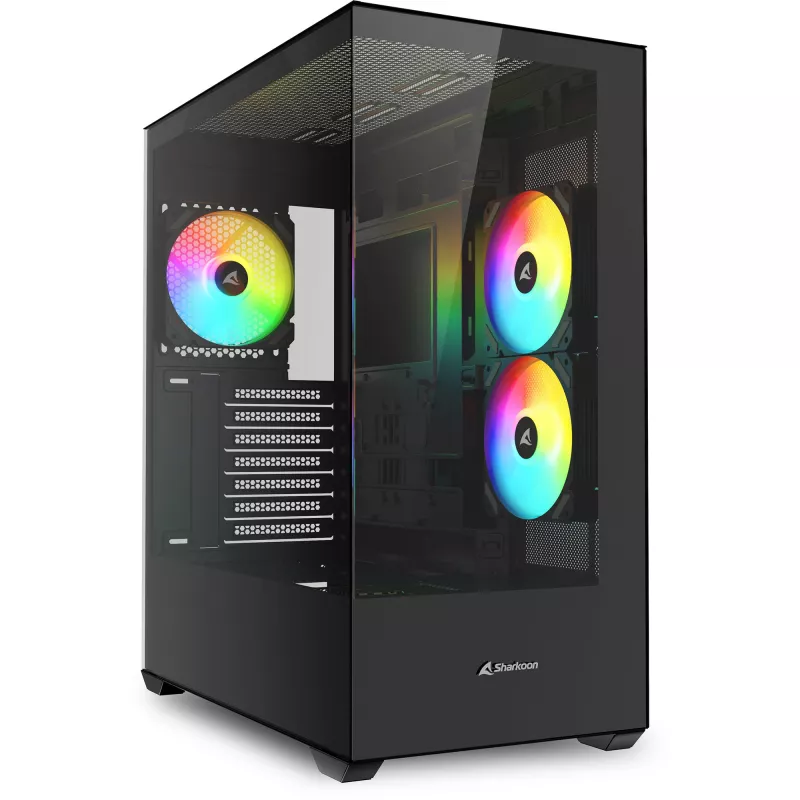 PC korpusas Sharkoon SK6 ARGB Tower ATX juodas