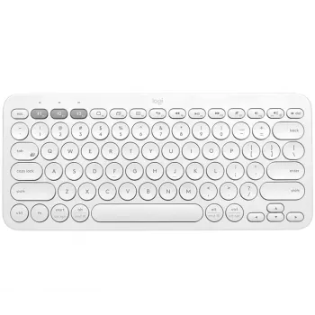 Logitech K380 belaidė klaviatūra, Bluetooth 3.0, vokiškas išdėstymas, off-white