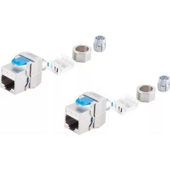 Keystone lizdas ShiverPeaks BS08-45005-2 Cat 8.1 metalinis, ekranuotas RJ45 modulis