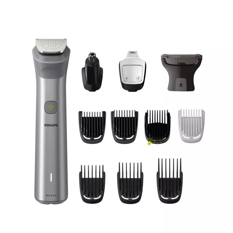 Philips All-in-One Trimmer MG5940/15 Series 5000, nerūdijantis plienas, 0,5 mm, 1,6 cm, 1 mm, barzdai, ausims, nosiai, akumuliatorius